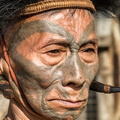 Nagaland :  tribu Konyak - guerrier très puissant