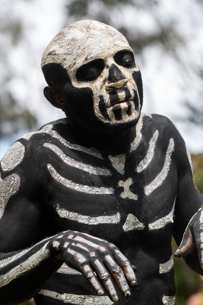 province de Simbu : skeleton man