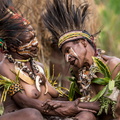Chez les Simbu : singsing - danse de séduction