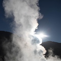 Chili - geyser del Tatio - le soleil se lève