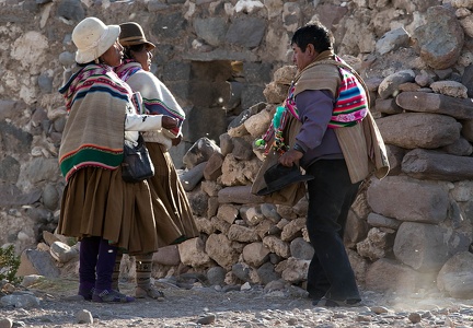 Bolivie - village autour du salar d'Uyuni - fête bien arrosée!!!