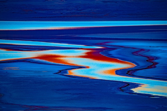 Bolivie - laguna colorada - bleu au coucher de soleil