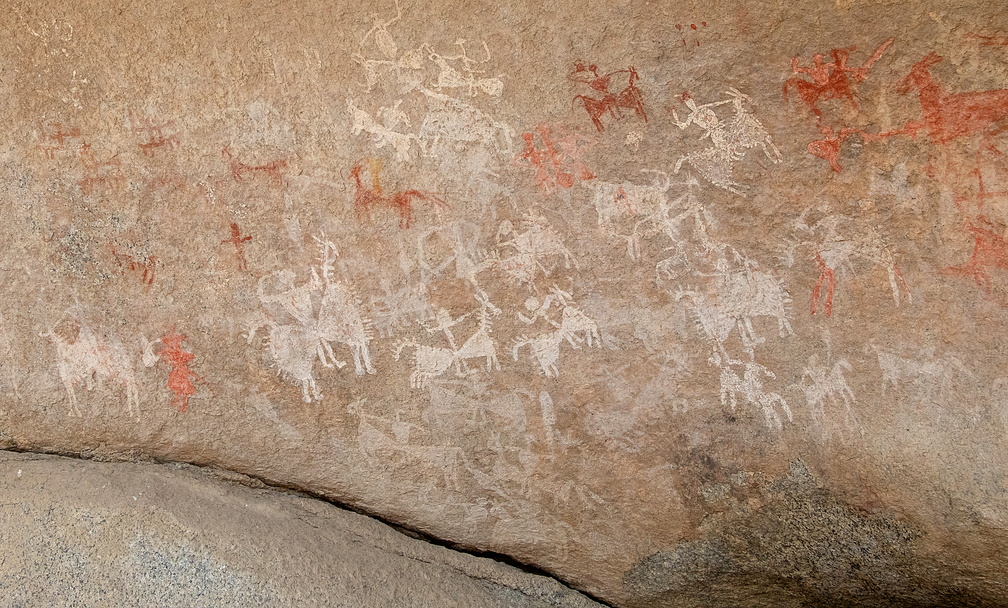 peinture rupestre dans les abris rocheux de Sembalpani