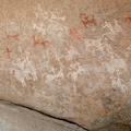 peinture rupestre dans les abris rocheux de Sembalpani