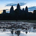 Angkor wat : coucher de soleil