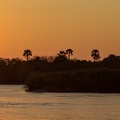 coucher de soleil sur le zambèze