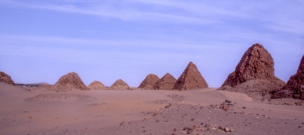 Soudan : pyramides de nuri (latitude 4ème cataracte)
