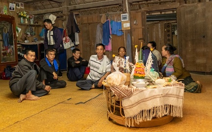 village Thai Lue de Ban Nayang : cérémonie de Baci
