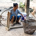 village Thai Lue de Ban Nayang : filage