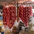 marché de Paksé : saucisses sucrées