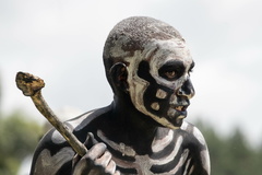 province de Simbu : skeleton man