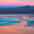 Bolivie - laguna colorada - rose d'un coucher de soleil