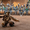Korhogo : cérémonie  du boloy (ou danse de la panthère) des Sénoufo